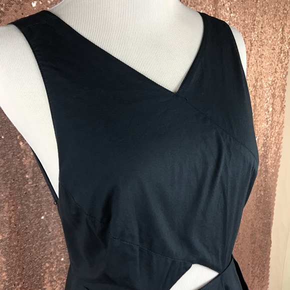 Madewell cutout front navy blue dress - Picture 4 of 5